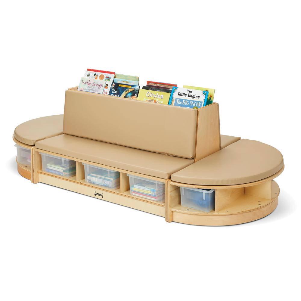 Jonti-Craft® Read-a-Round Couch - Wheat