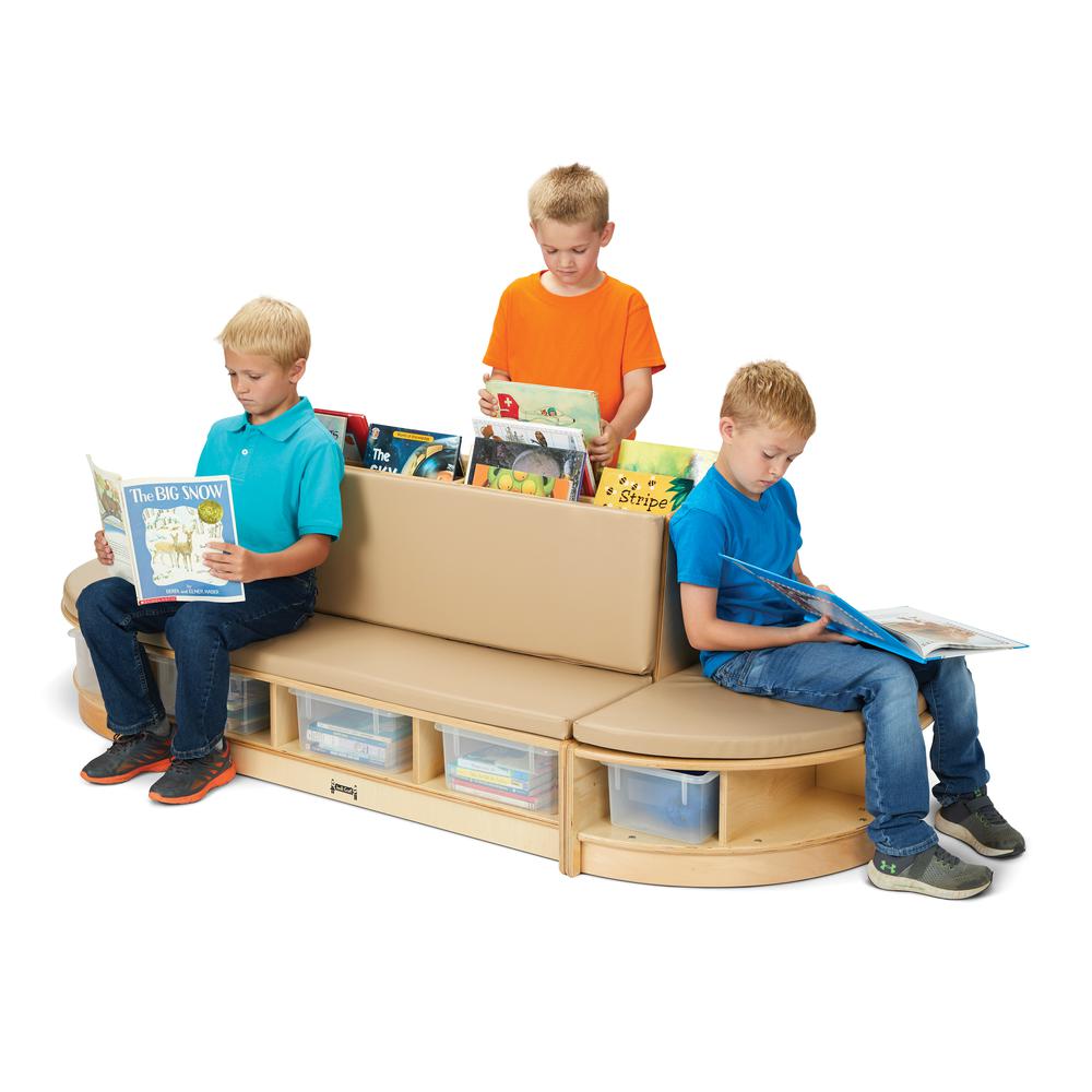 Jonti-Craft® Read-a-Round Couch - Wheat
