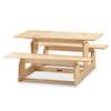 Picnic Table, Natural Wood Color