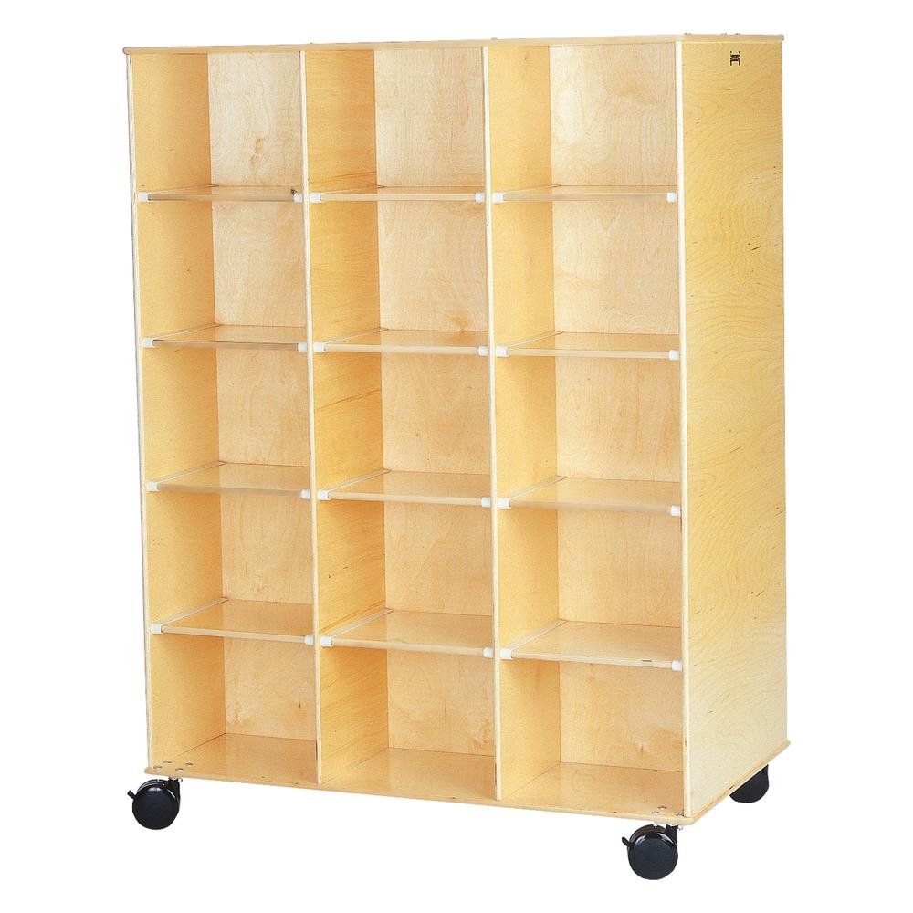 Big Twin Storage Cabinet, 48w x 29d x 29-1/2h, Birch