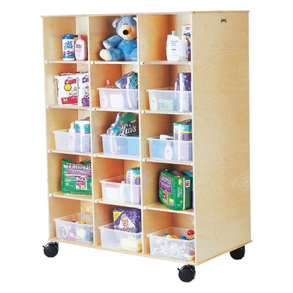 Big Twin Storage Cabinet, 48w x 29d x 29-1/2h, Birch