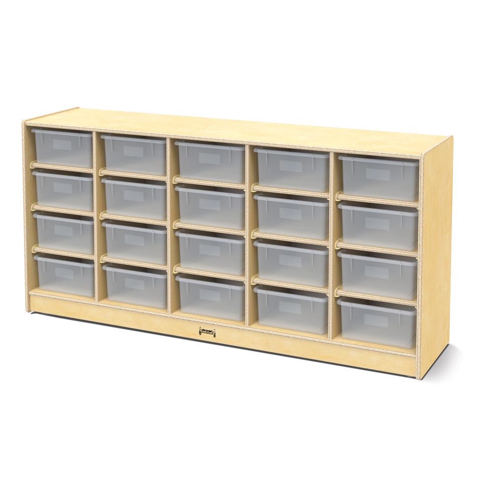 20 Tub Mobile Storage - with Clear Tubs