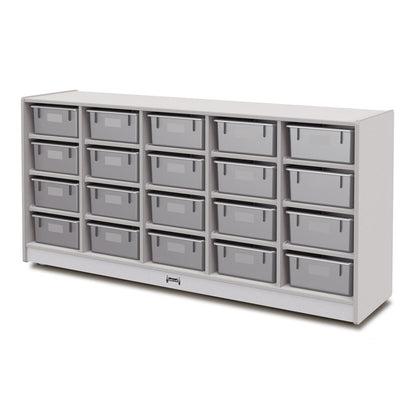 20 Tub Mobile Storage - without Tubs Grey