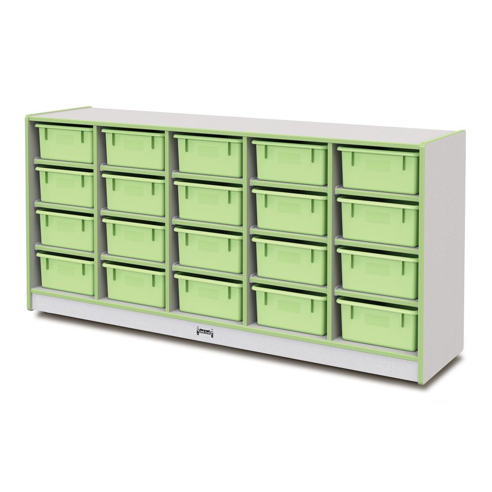 20 Tub Mobile Storage - without Tubs Key Lime