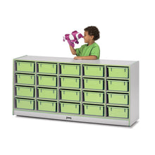 20 Tub Mobile Storage - with Tubs Key Lime