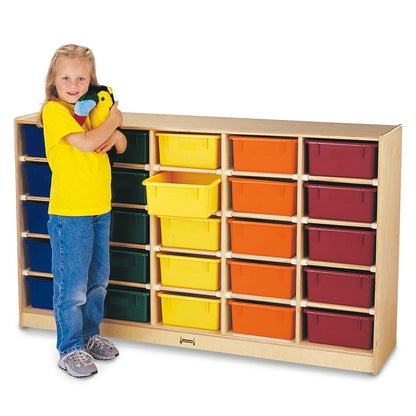 25 Tub Mobile Storage - with Colored Tubs