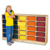 25 Tub Mobile Storage - without Tubs Yellow
