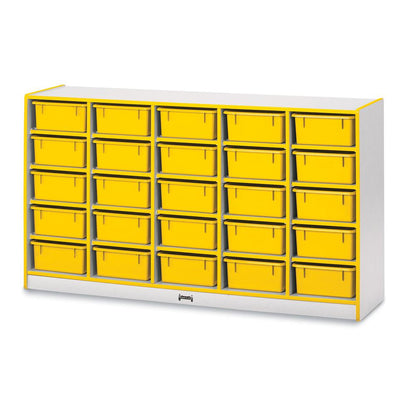 25 Tub Mobile Storage - with Colored Tubs