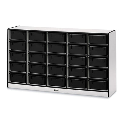 25 Tub Mobile Storage - with Colored Tubs
