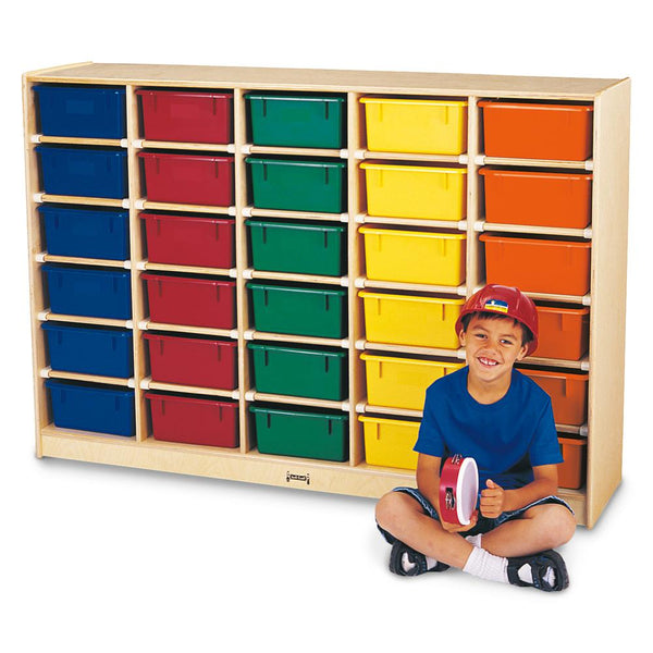 30 Tub Mobile Storage - with Clear Tubs