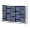 30 Tub Mobile Storage - with Colored Tubs