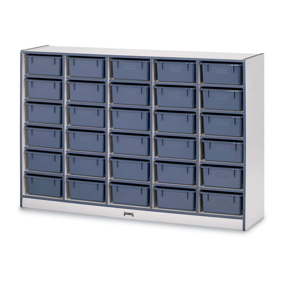 30 Tub Mobile Storage - with Colored Tubs