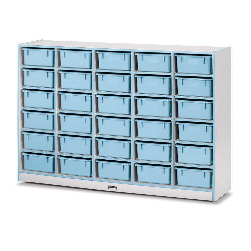 30 Tub Mobile Storage - without Tubs Coastal Blue