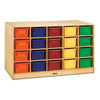 Double-Sided Island – Single + 20 Cubbie-Tray - with Colored Trays