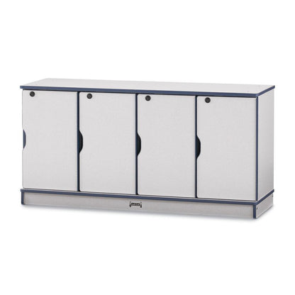 Stacking Lockable Lockers - Single Stack - Blue