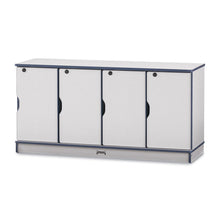 Stacking Lockable Lockers - Double Stack - Black