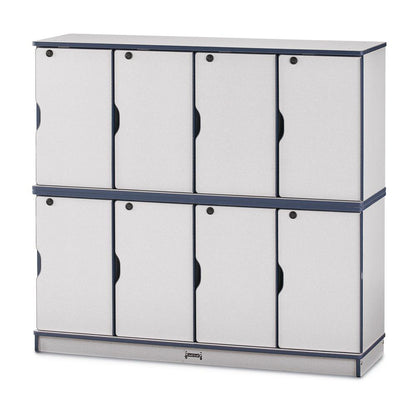 Stacking Lockable Lockers - Double Stack - Blue