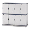 Stacking Lockable Lockers - Single Stack - Black