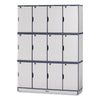 Stacking Lockable Lockers - Triple Stack - Teal
