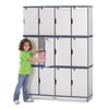 Stacking Lockable Lockers - Single Stack - Blue