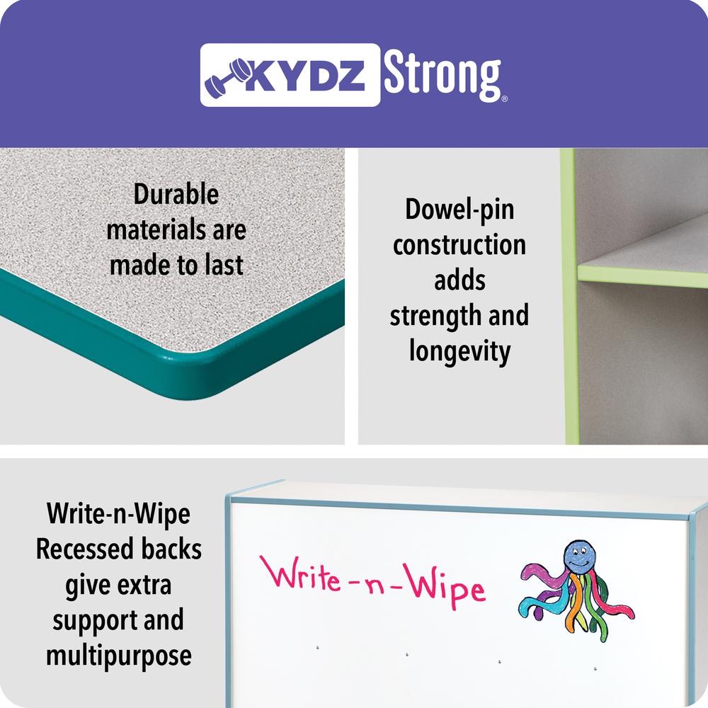 20 Tub Mobile Storage - with Tubs Key Lime