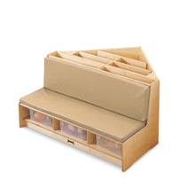 Jonti-Craft® Corner Literacy Nook - Wheat