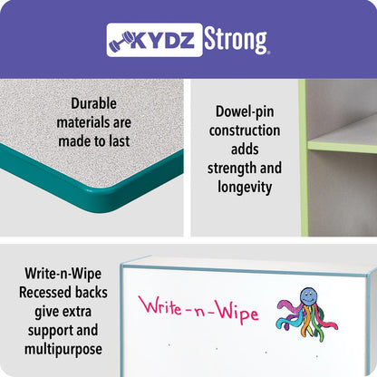 30 Tub Mobile Storage - without Tubs Key Lime