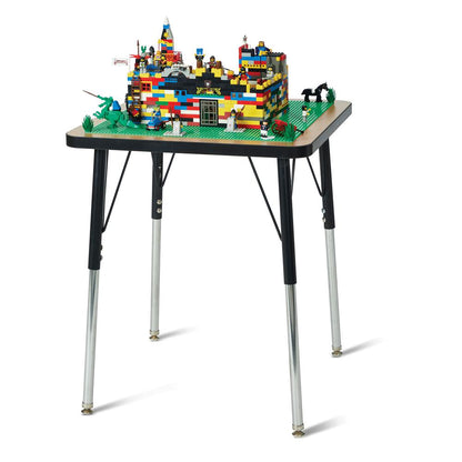 Jonti-Craft® Adjustable Building Table – Traditional Brick Compatible – 24-31"H