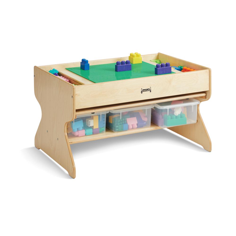 Jonti-Craft® Deluxe Building Table - Traditional Brick Compatible