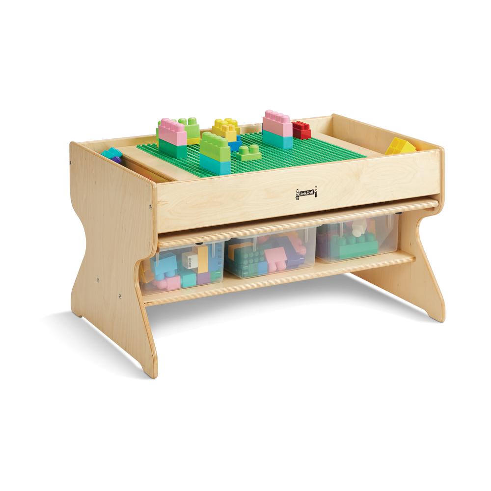 Jonti-Craft® Deluxe Building Table  - Preschool Brick Compatible