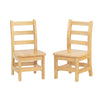 KYDZ Ladderback Chair Pair - 18" Height
