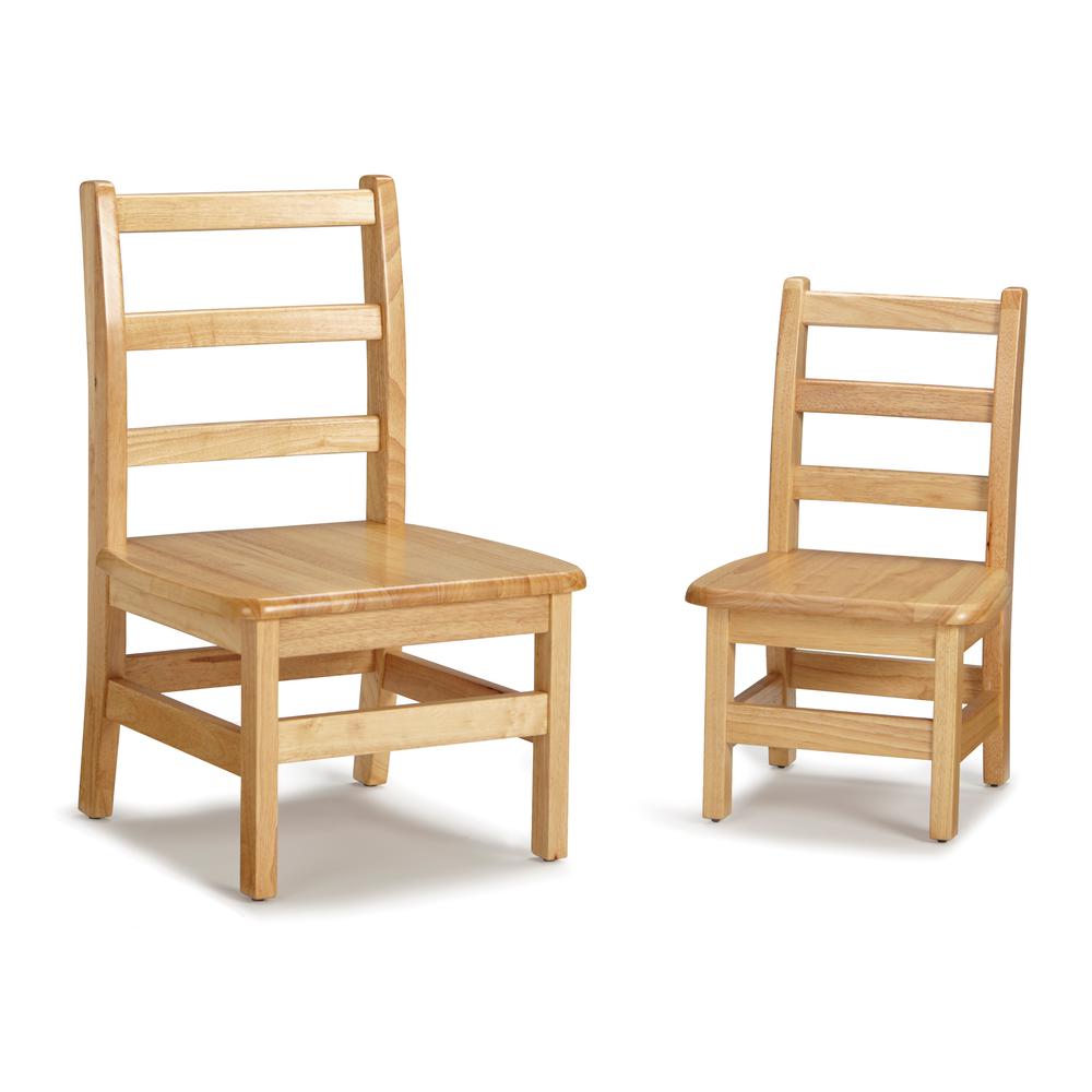 Instructor’s Ladderback Chair Pair - 12" Height