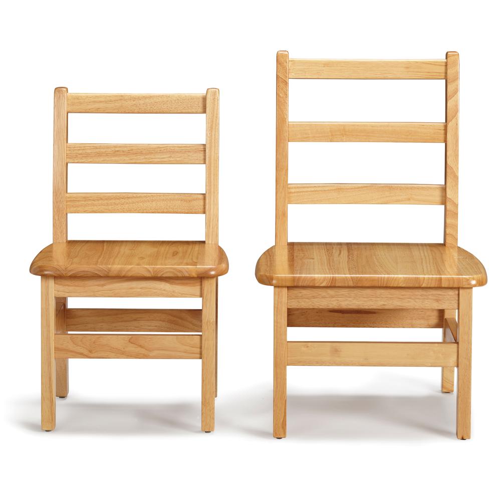 Instructor’s Ladderback Chair Pair - 12" Height