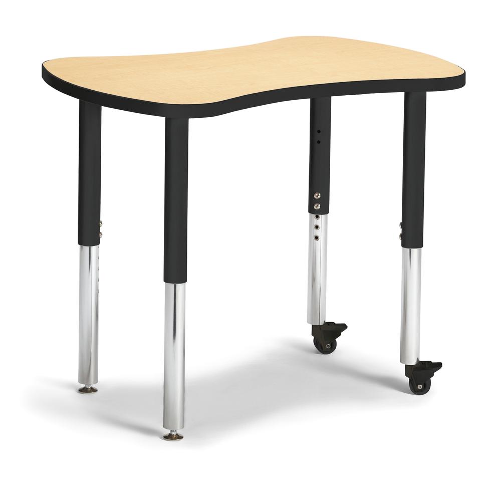 Collaborative Bowtie Table - 24" X 35" - Maple/Black