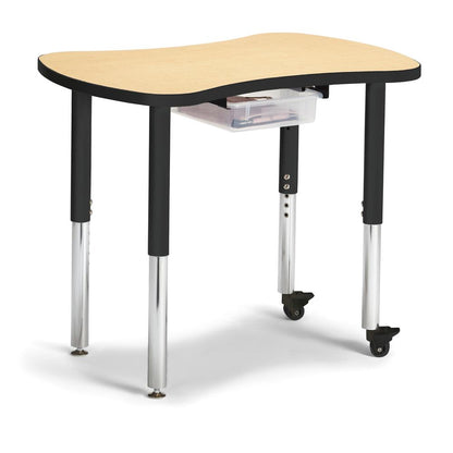 Collaborative Bowtie Table - 24" X 35" - Maple/Black