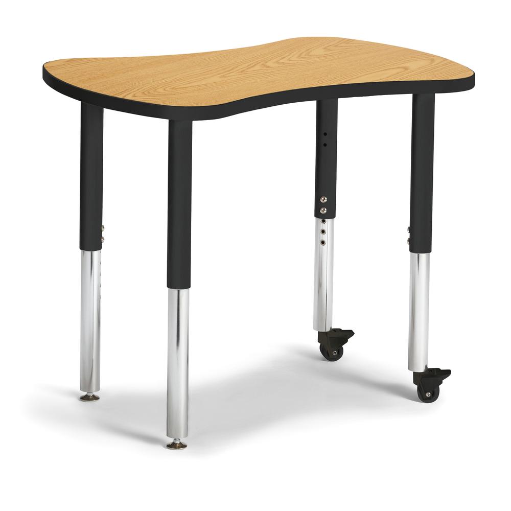 Collaborative Bowtie Table - 24" X 35" - Oak/Black