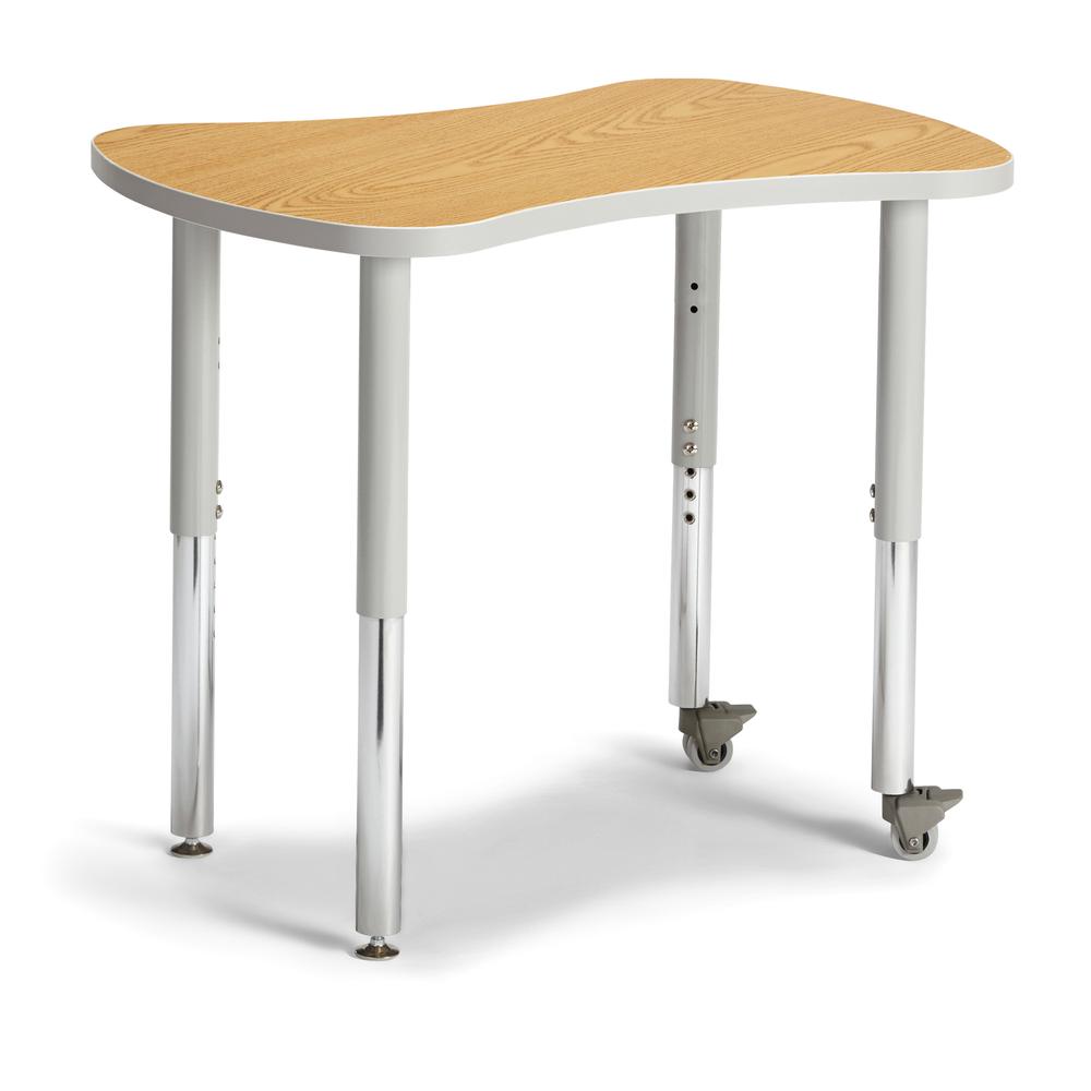 Collaborative Bowtie Table - 24" X 35" - Oak/Gray