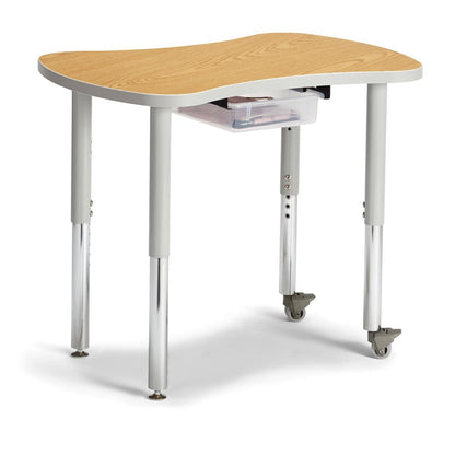 Collaborative Bowtie Table - 24" X 35" - Oak/Gray
