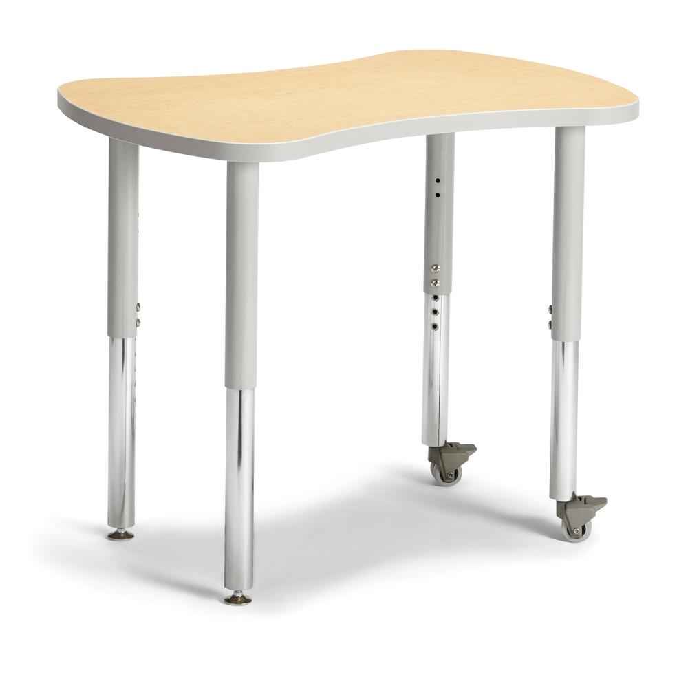 Collaborative Bowtie Table - 24" X 35" - Maple/Gray