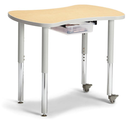 Collaborative Bowtie Table - 24" X 35" - Maple/Gray