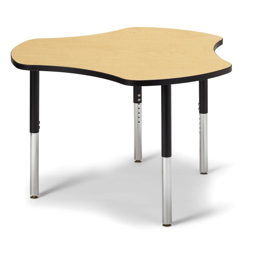 Collaborative Hub Table - 44" X 47" - Maple/Black