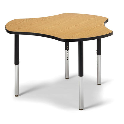 Collaborative Hub Table - 44" X 47" - Oak/Black