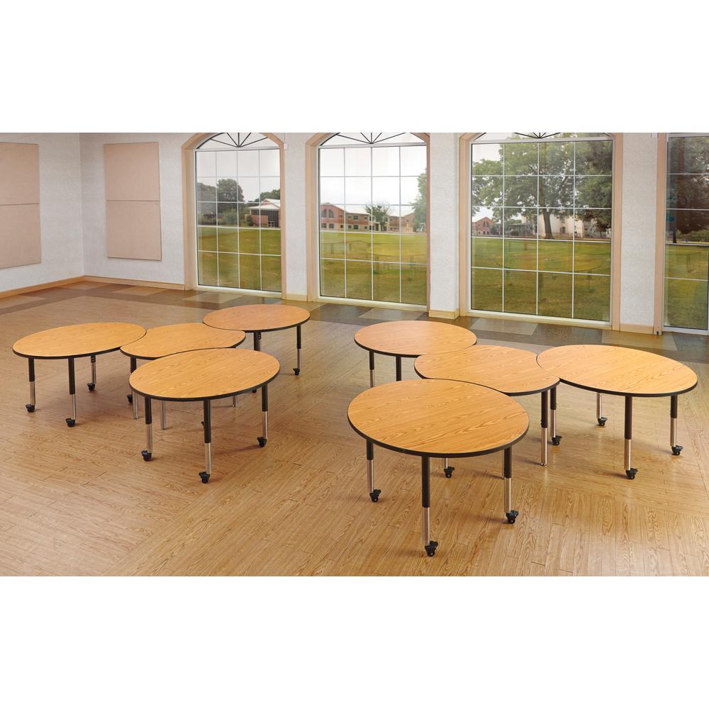 Collaborative Hub Table - 44" X 47" - Oak/Black