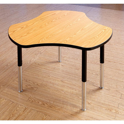Collaborative Hub Table - 44" X 47" - Oak/Black