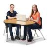 Collaborative Hub Table - 44" X 47" - Oak/Black