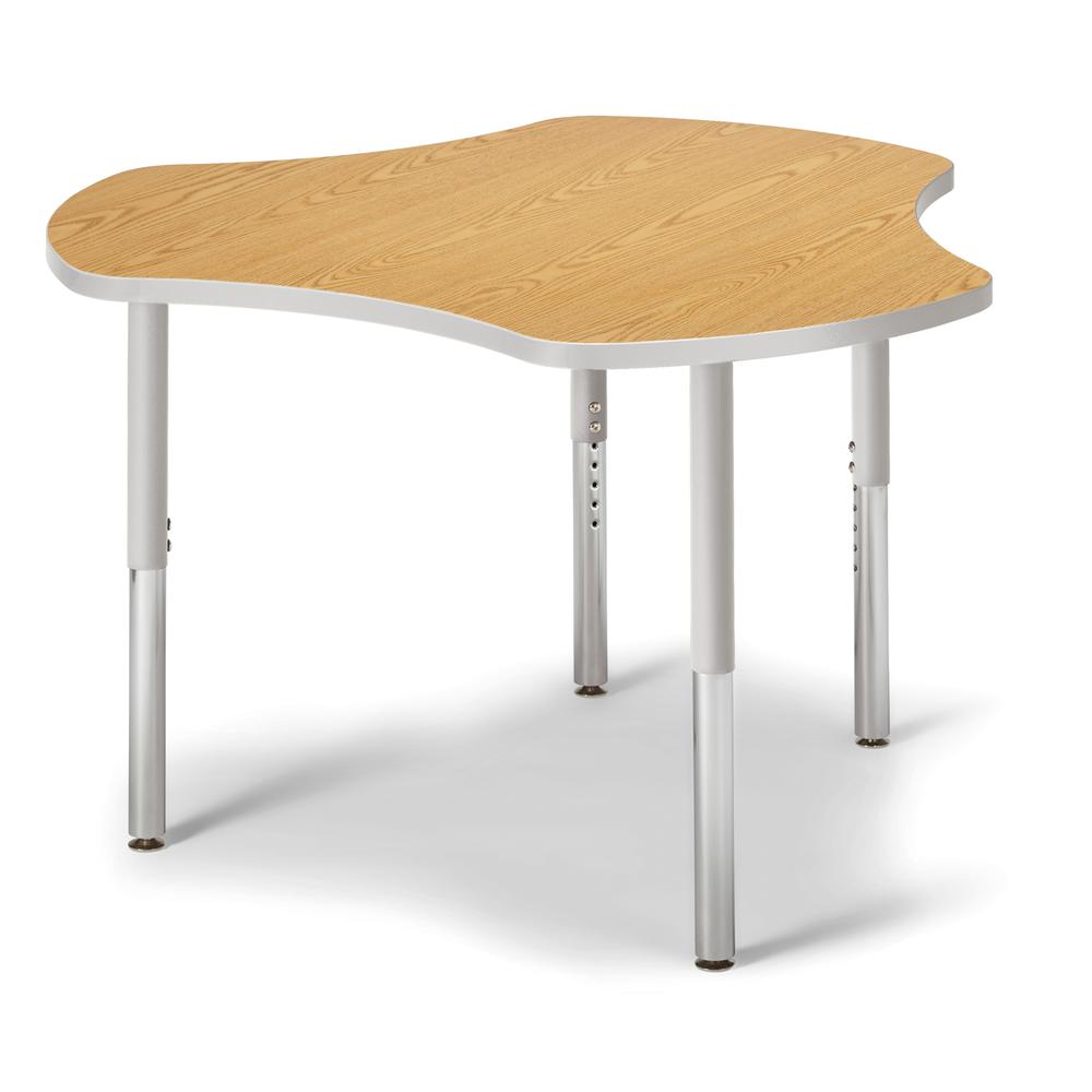 Collaborative Hub Table - 44" X 47" - Oak/Gray