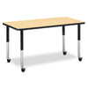 Rectangle Activity Table - 24" X 48", Mobile - Gray/Purple/Gray
