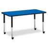Rectangle Activity Table - 24" X 48", Mobile - Gray/Purple/Gray