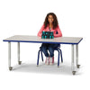 Rectangle Activity Table - 30" X 60", Mobile - Gray/Blue/Gray