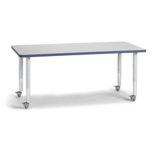 Rectangle Activity Table - 30" X 60", Mobile - Gray/Navy/Gray
